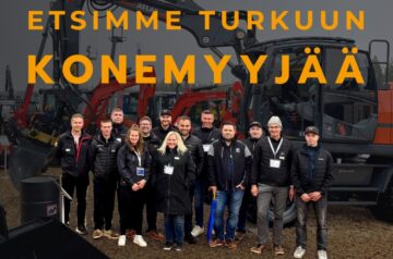 ETSIMME KONEMYYJÄÄ TURUN SEUDUN TOIMIPISTEESEEMME