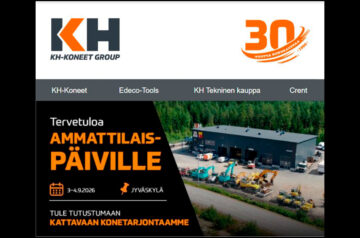 KH-Koneet Group järjestää Ammattilaispäivät Jyväskylässä 3-4.9.